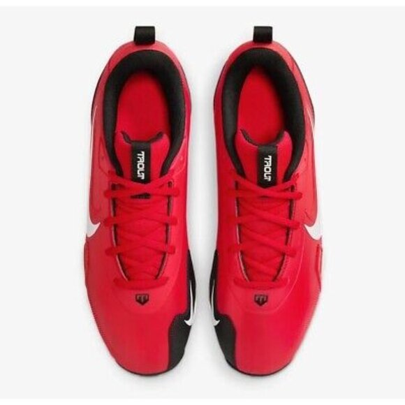 Nike Mens Force Trout 9 Keystone Baseball Cleats FB9728-600 Red Size 12 - Picture 4 of 5